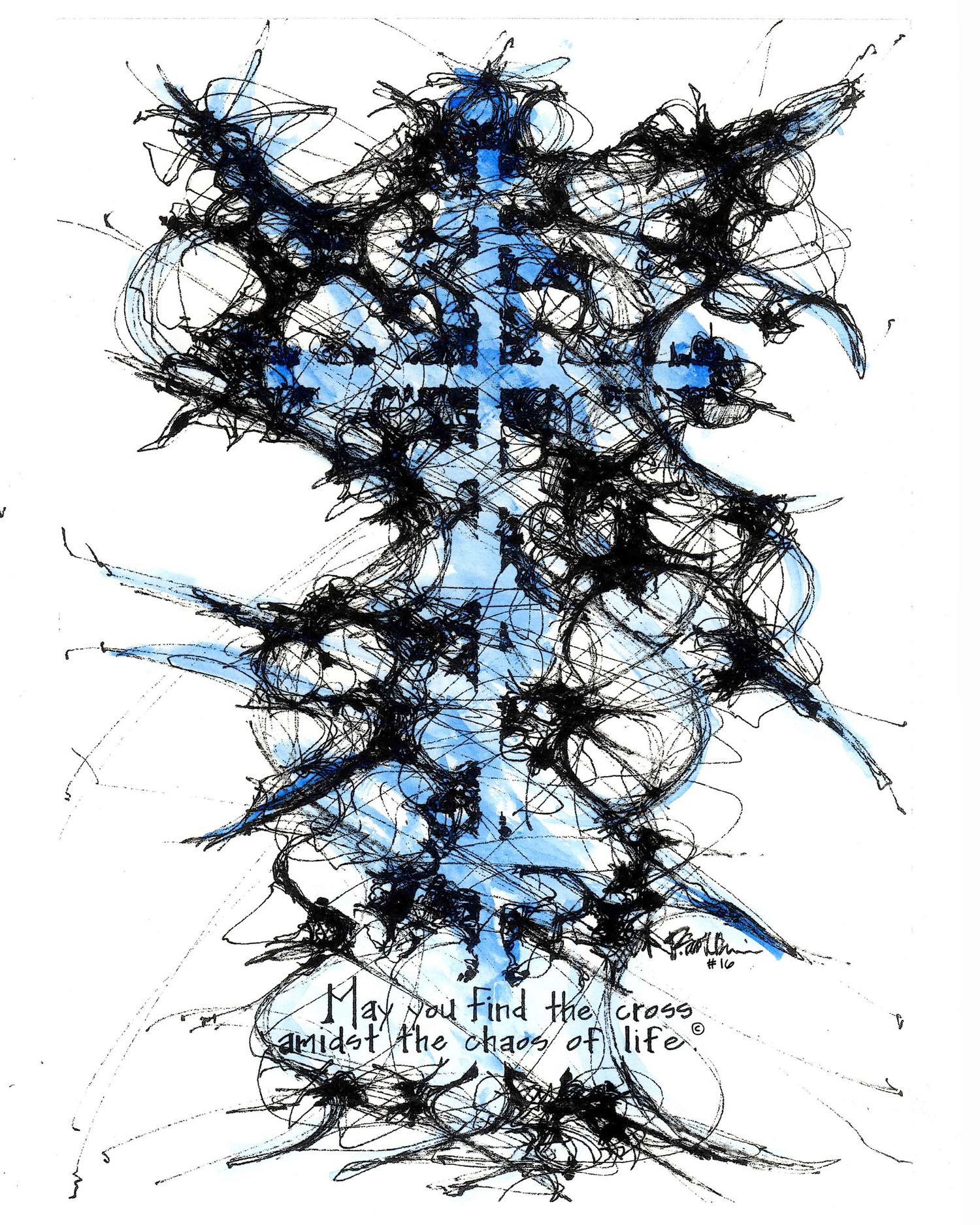 "Glorious" Blue Crosses