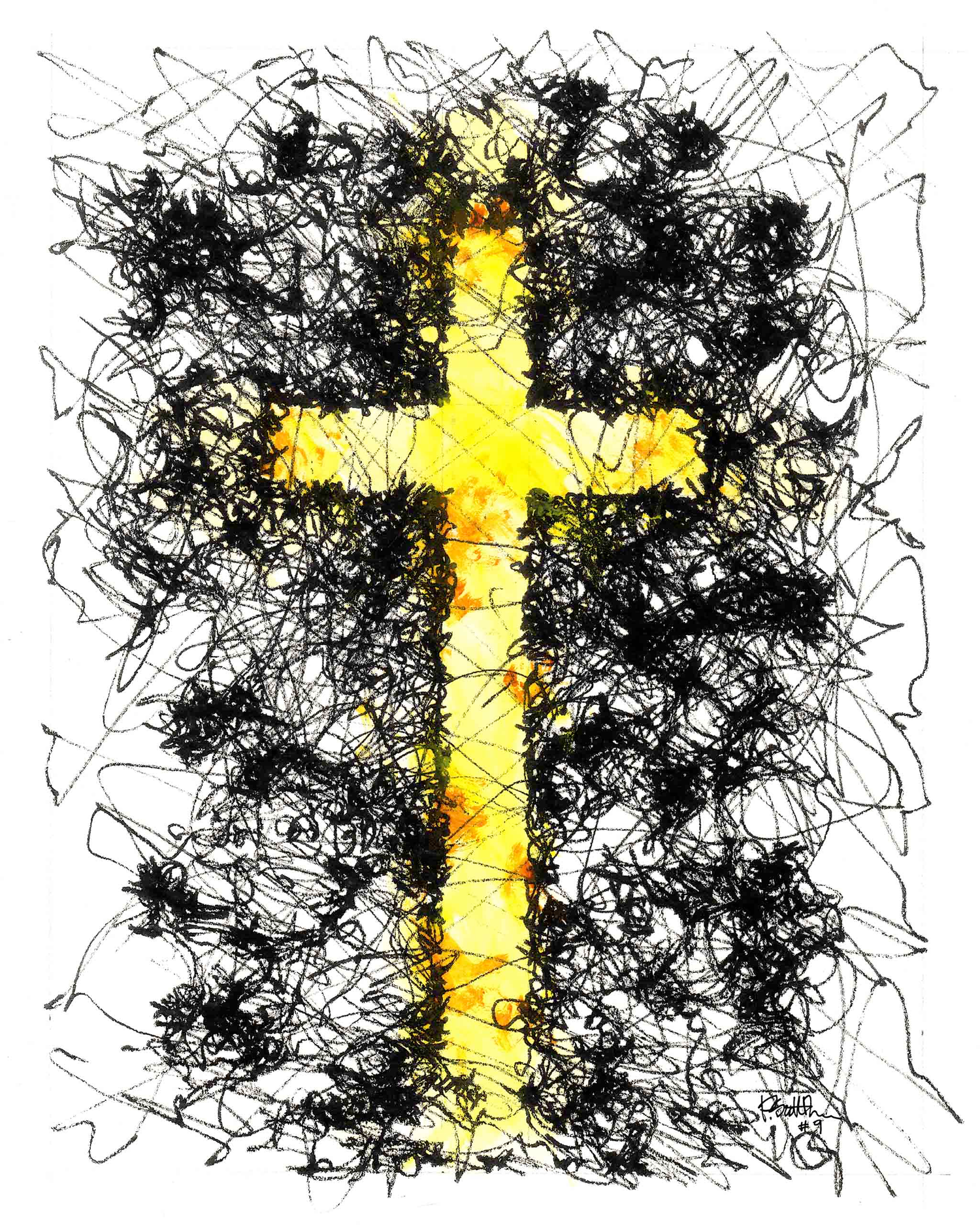 "Luminous" Yellow Crosses